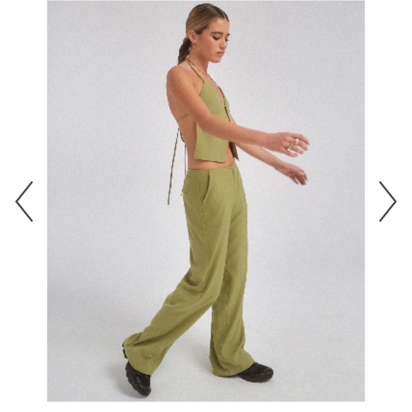 Motel Olive Wide Leg Pants ✨MATCHING TOP SOLD SEPARATELY✨ - Picture 7 of 8